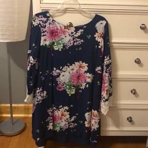 Brand new navy floral dress